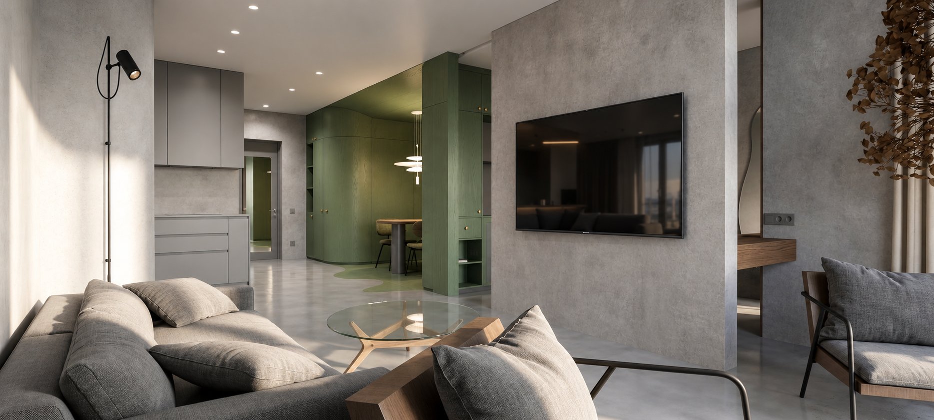 2-х комнатная квартира в ЖК "Фьорд", 53 м2 — интерьер